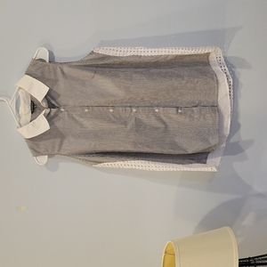 Hannah Sleeveless Button-Down, Large